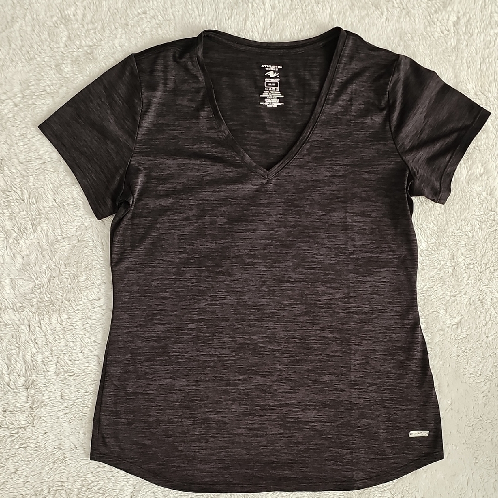 Athletic Works Charcoal V-Neck Tee
